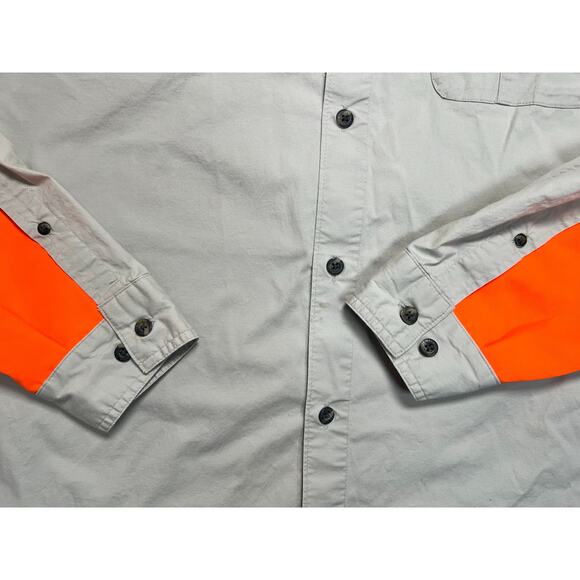 Columbia PHG Omni Shade Mens Shirt Tan Orange Size LARGE Long Sleeve - Picture 3 of 16